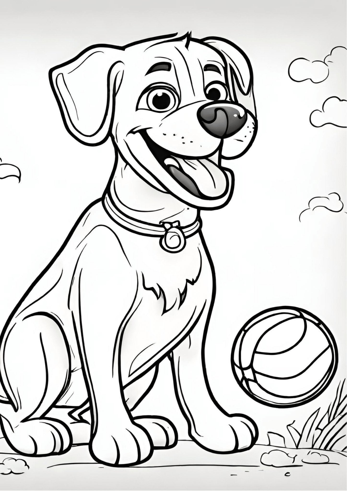 25 Amazing My Cute Dog Coloring Sheets - My Coloring Zone