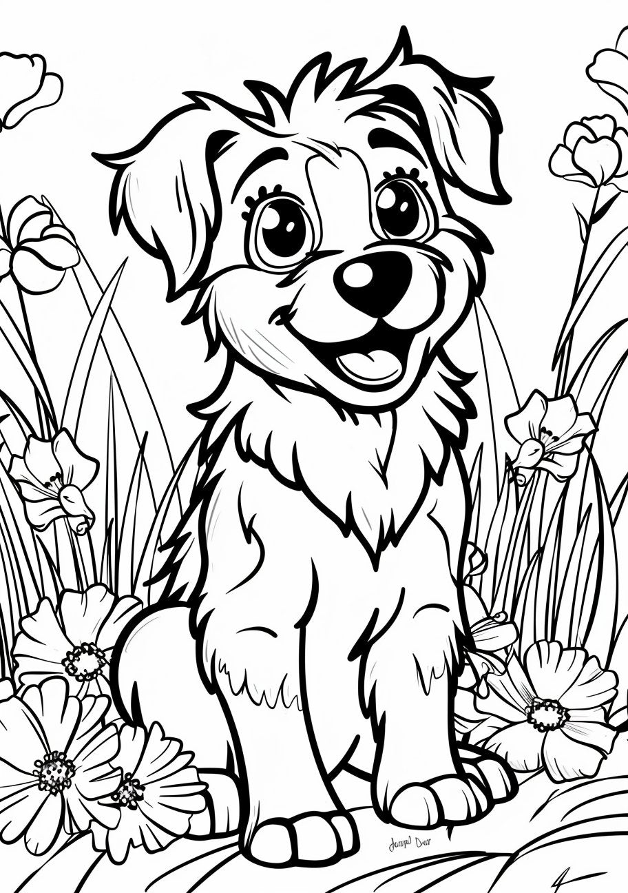 25 Amazing My Cute Dog Coloring Sheets - My Coloring Zone