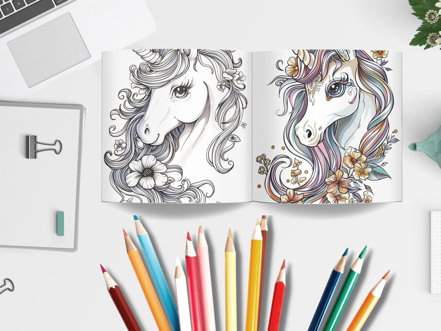 25 Flower Unicorn Coloring Pages - My Coloring Zone