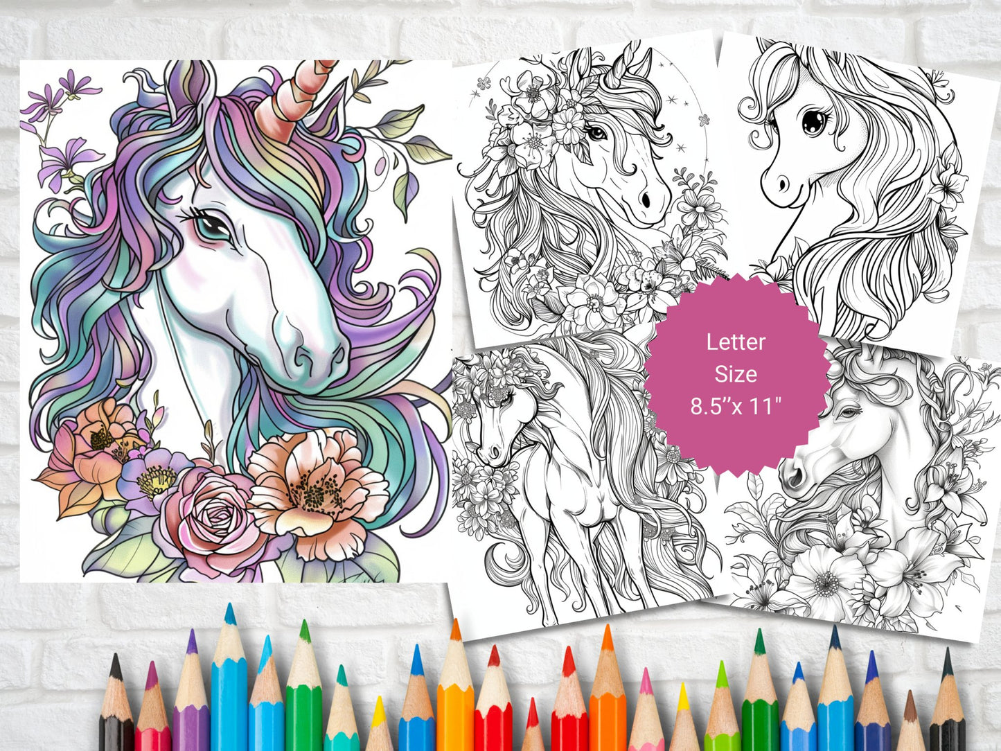 25 Flower Unicorn Coloring Pages - My Coloring Zone