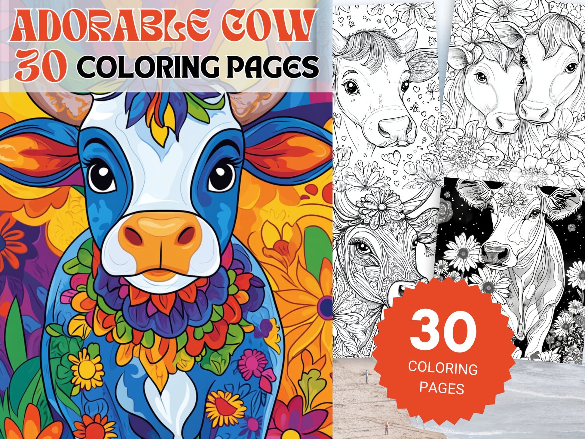 30 Adorable Cow Coloring Pages - My Coloring Zone
