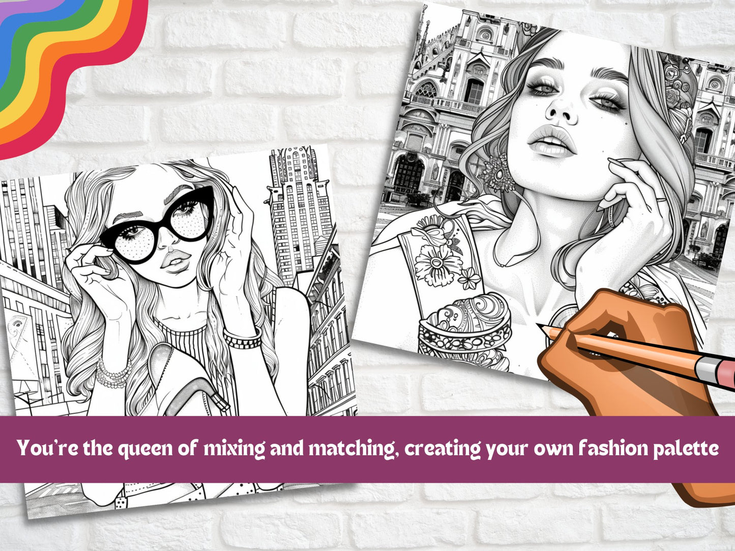 30 Girl Fashion Coloring Sheets - My Coloring Zone