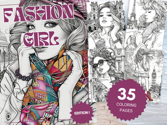 30 Girl Fashion Coloring Sheets - My Coloring Zone
