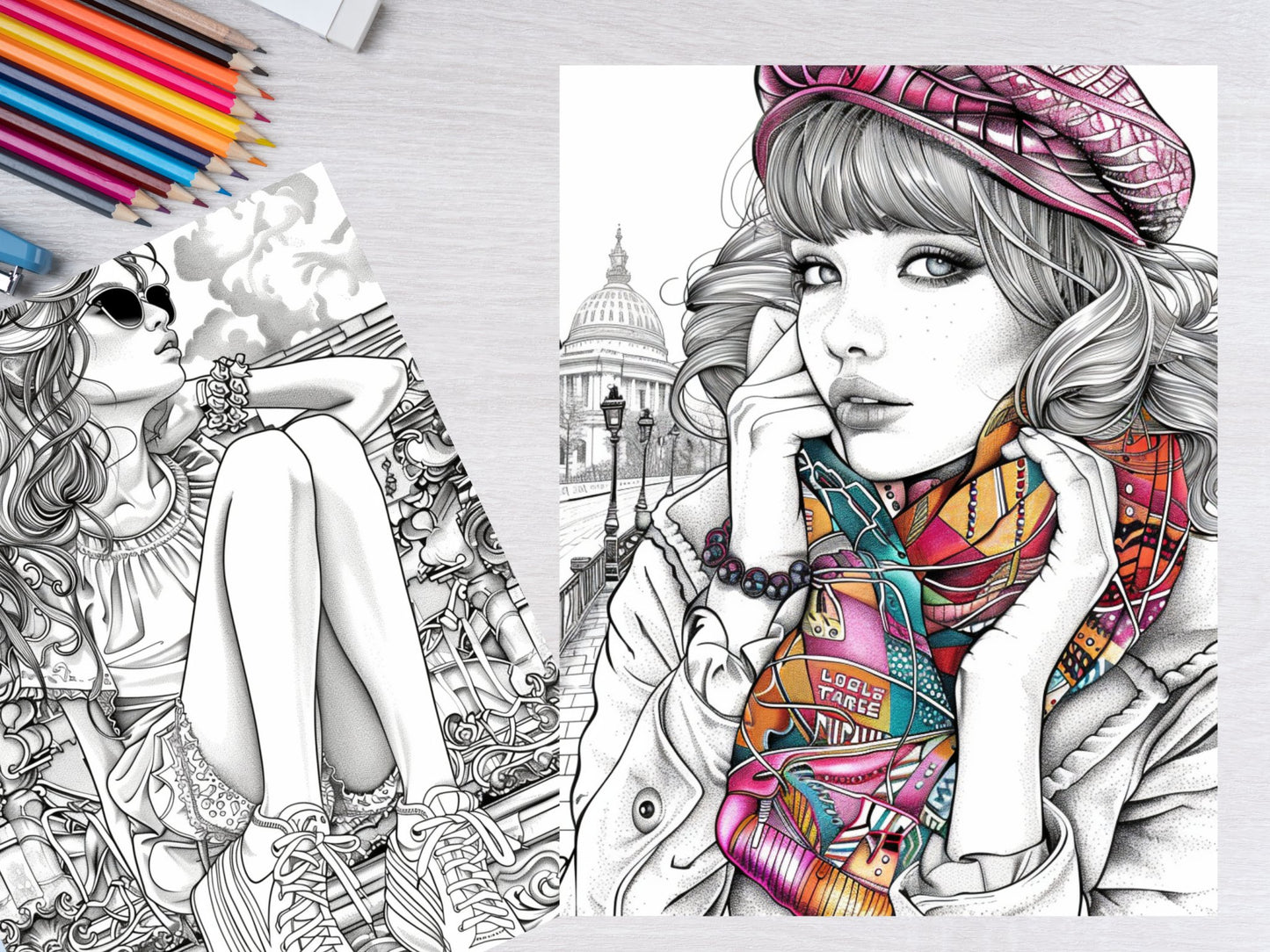 30 Girl Fashion Coloring Sheets - My Coloring Zone