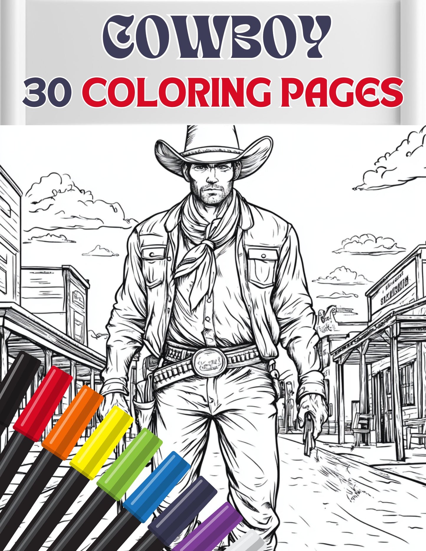 35 Exciting Cowboy Coloring Pages - My Coloring Zone