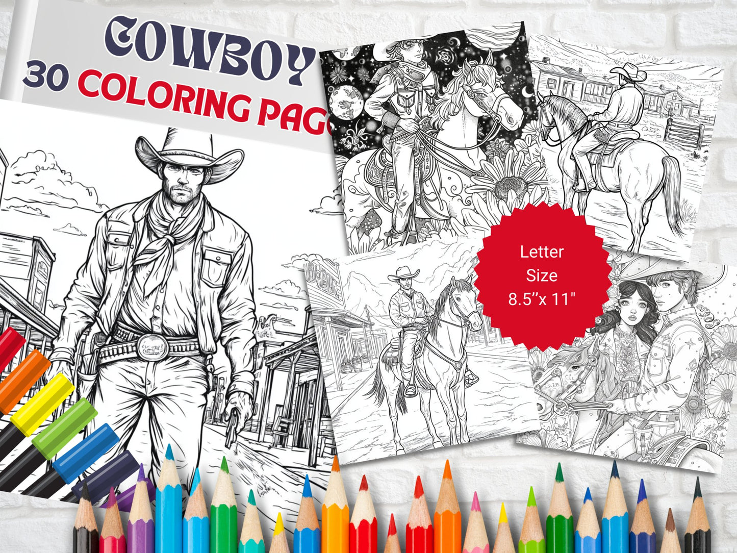 35 Exciting Cowboy Coloring Pages - My Coloring Zone