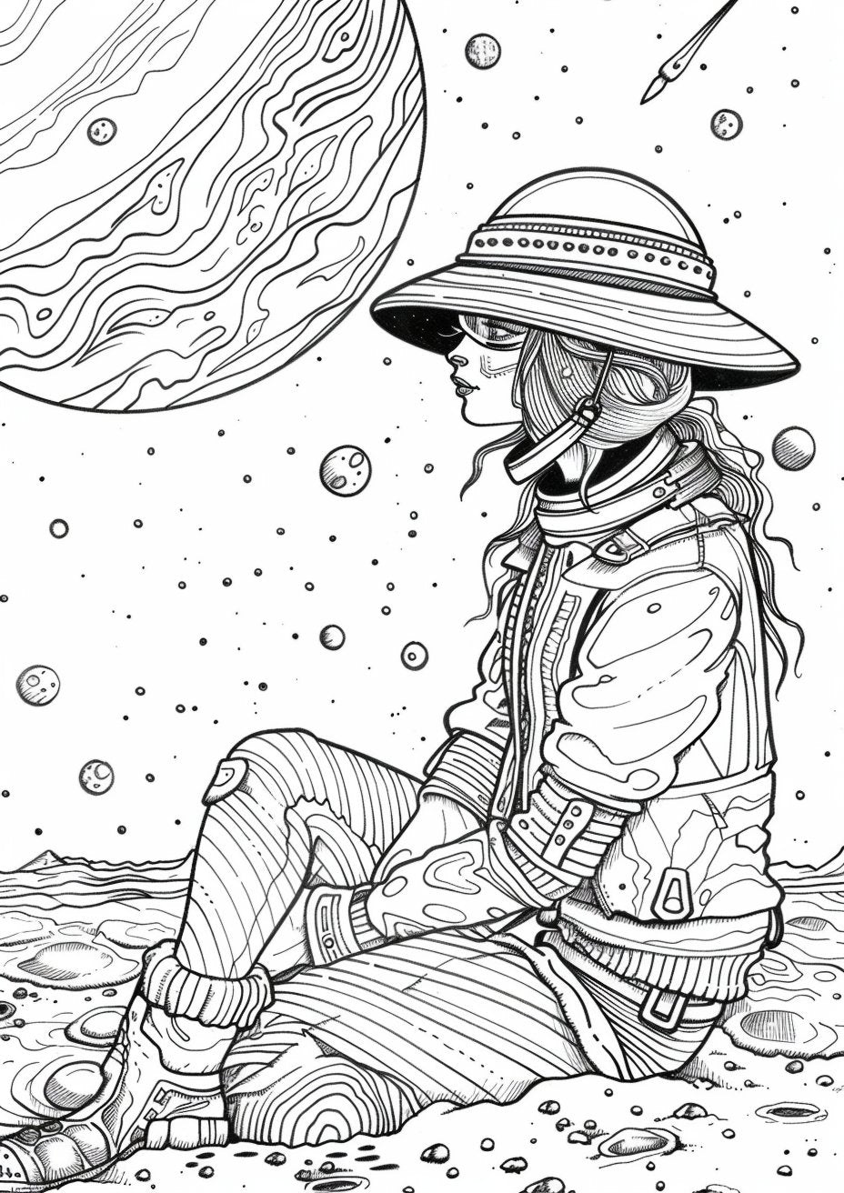 35 Unique Space Coloring Pages for Adults - My Coloring Zone