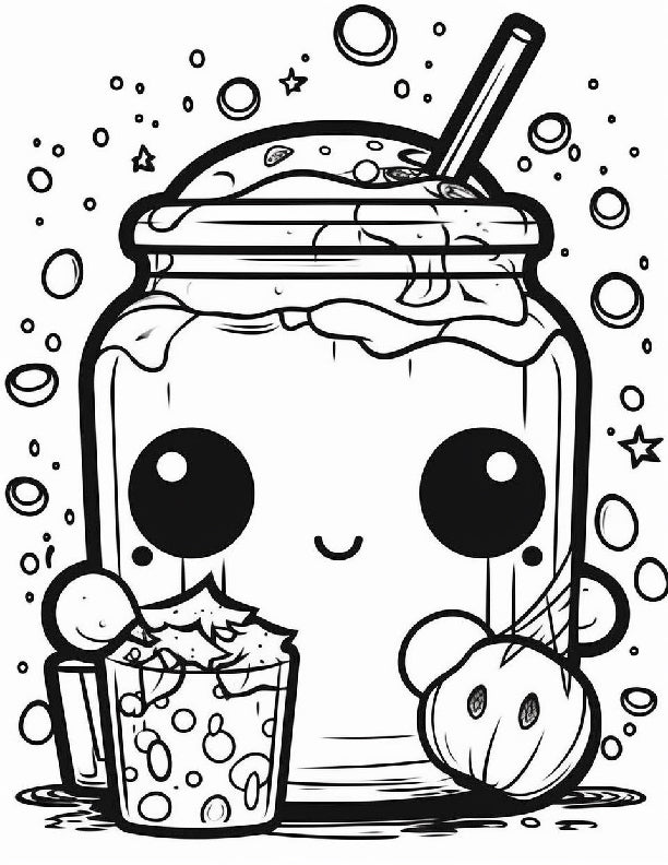 40 Cute Food Coloring Pages For Kids - My Coloring Zone