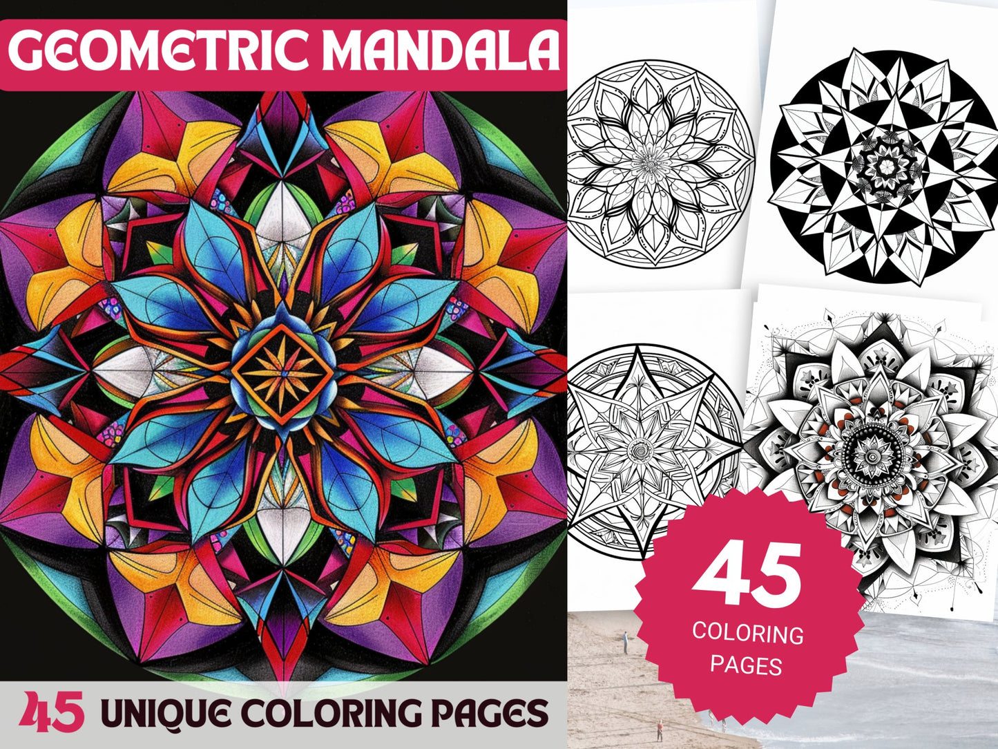 45 Geometric Mandala Coloring Pages - My Coloring Zone