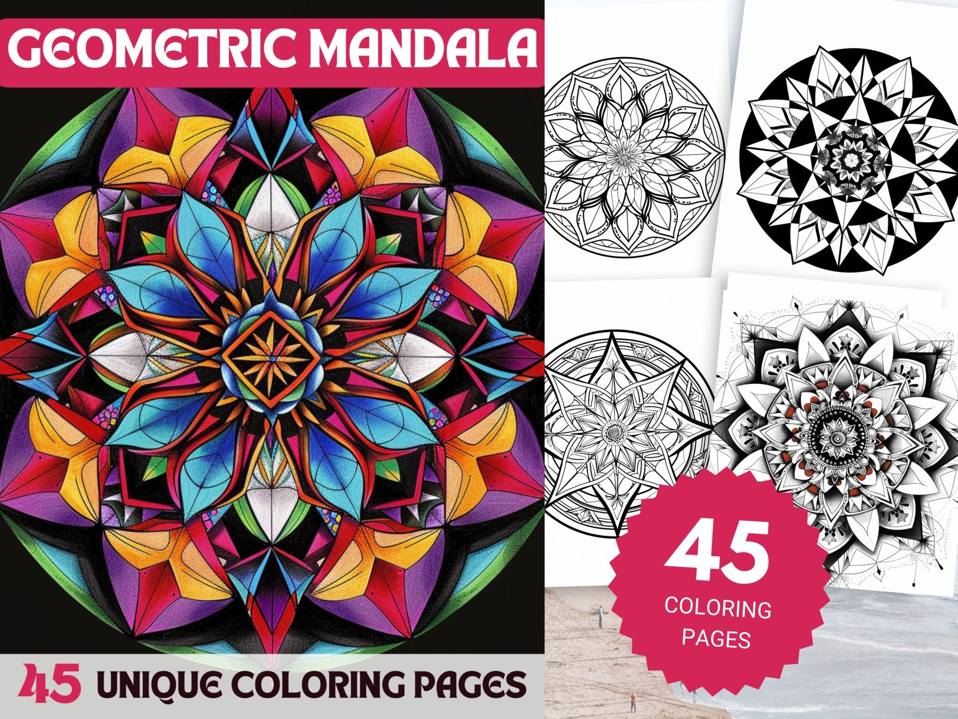 45 Geometric Mandala Coloring Pages - My Coloring Zone