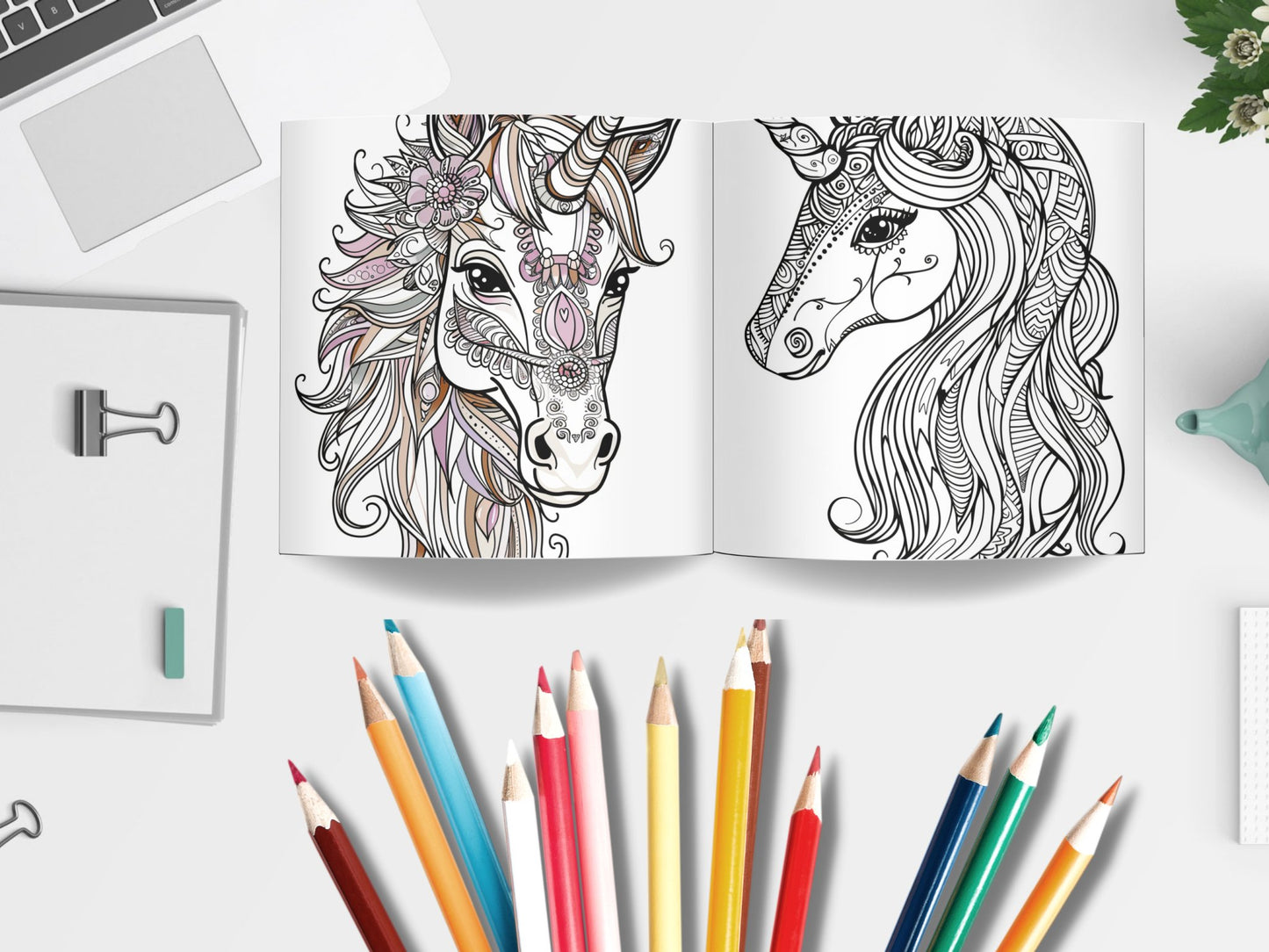 50 Cute Mandala Unicorn Coloring Pages - My Coloring Zone