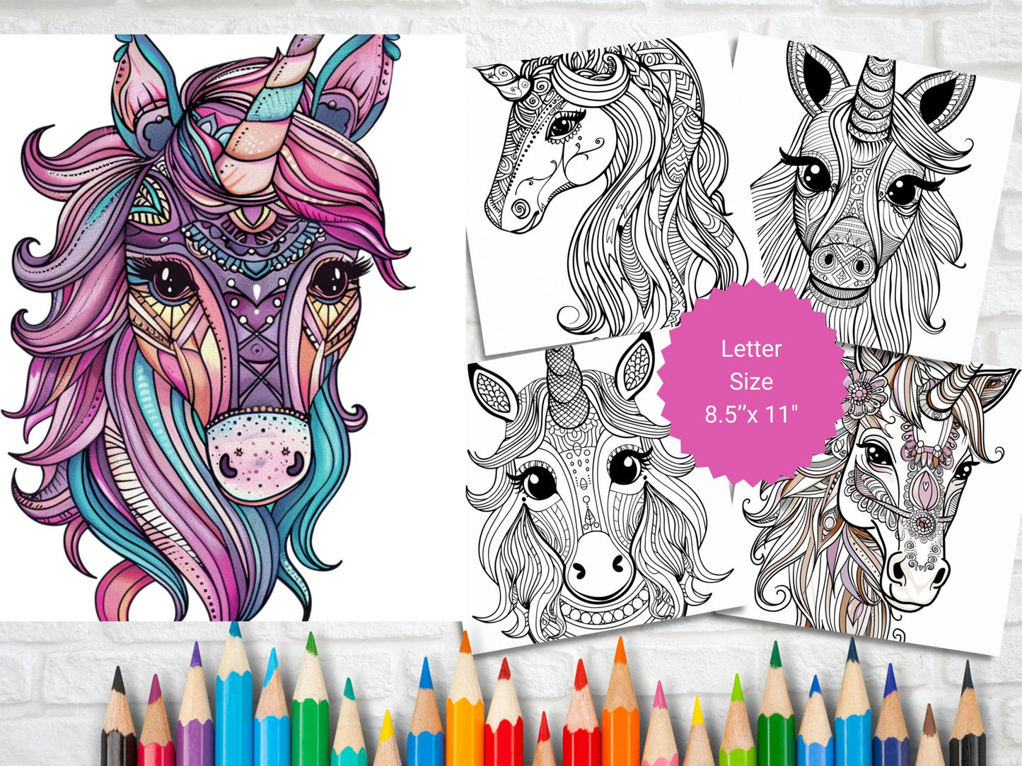 50 Cute Mandala Unicorn Coloring Pages - My Coloring Zone