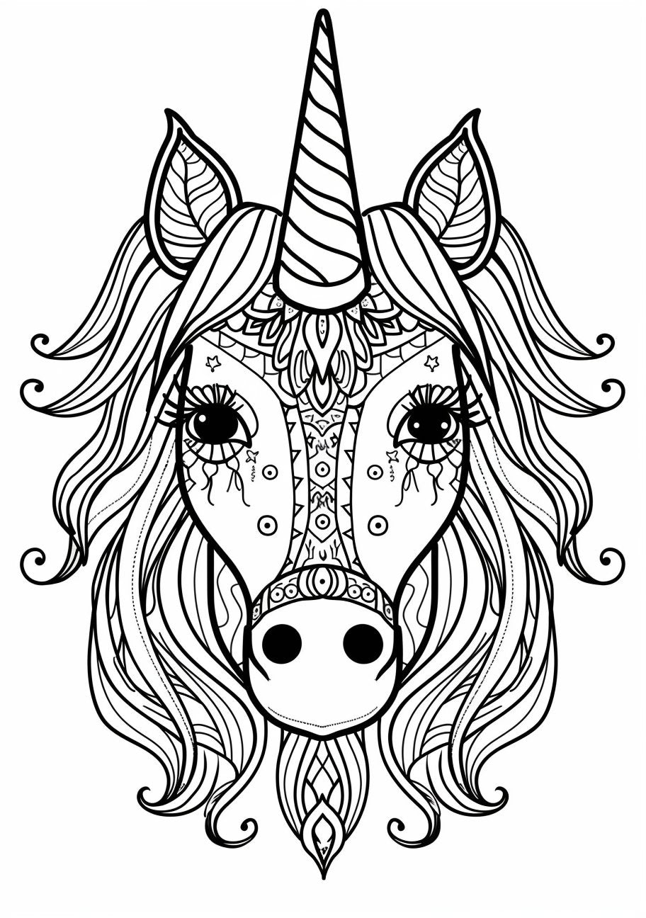 50 Cute Mandala Unicorn Coloring Pages - My Coloring Zone