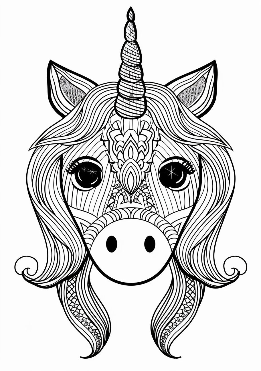 50 Cute Mandala Unicorn Coloring Pages - My Coloring Zone