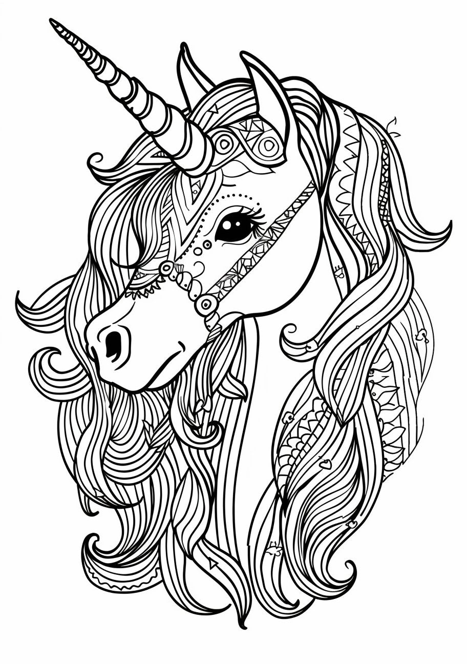 50 Cute Mandala Unicorn Coloring Pages - My Coloring Zone