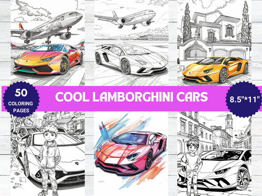 Unleash Your Creativity with Our Lamborghini Coloring Book - My Coloring Zone