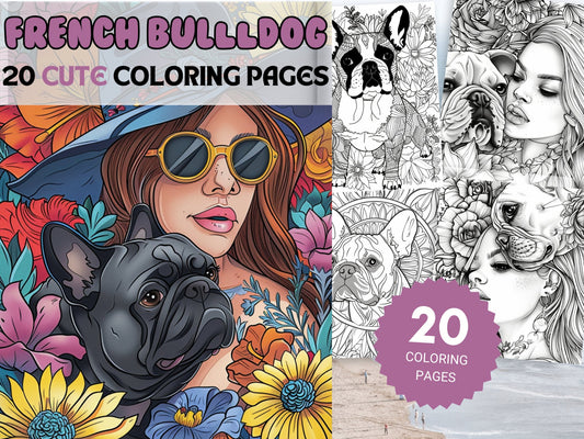 20 Cute French Bulldog Coloring Pages - My Coloring Zone