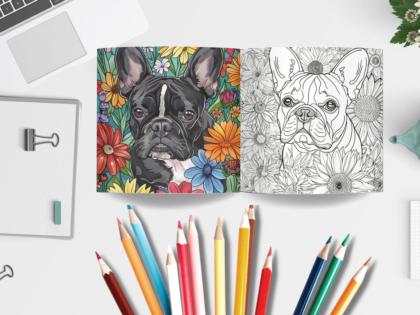 20 Cute French Bulldog Coloring Pages - My Coloring Zone