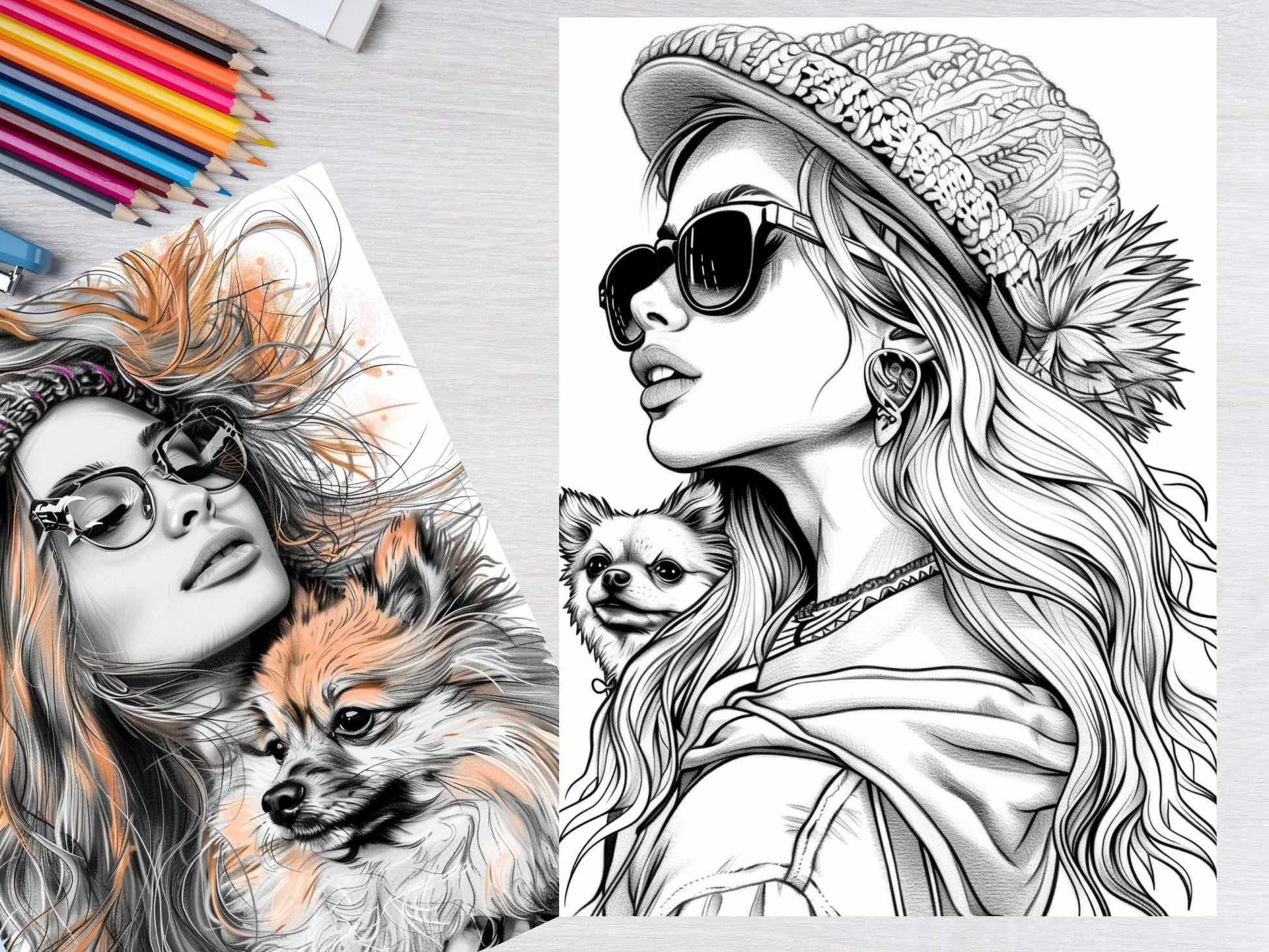 25 Cute Pomeranian Dogs Coloring Pages - My Coloring Zone