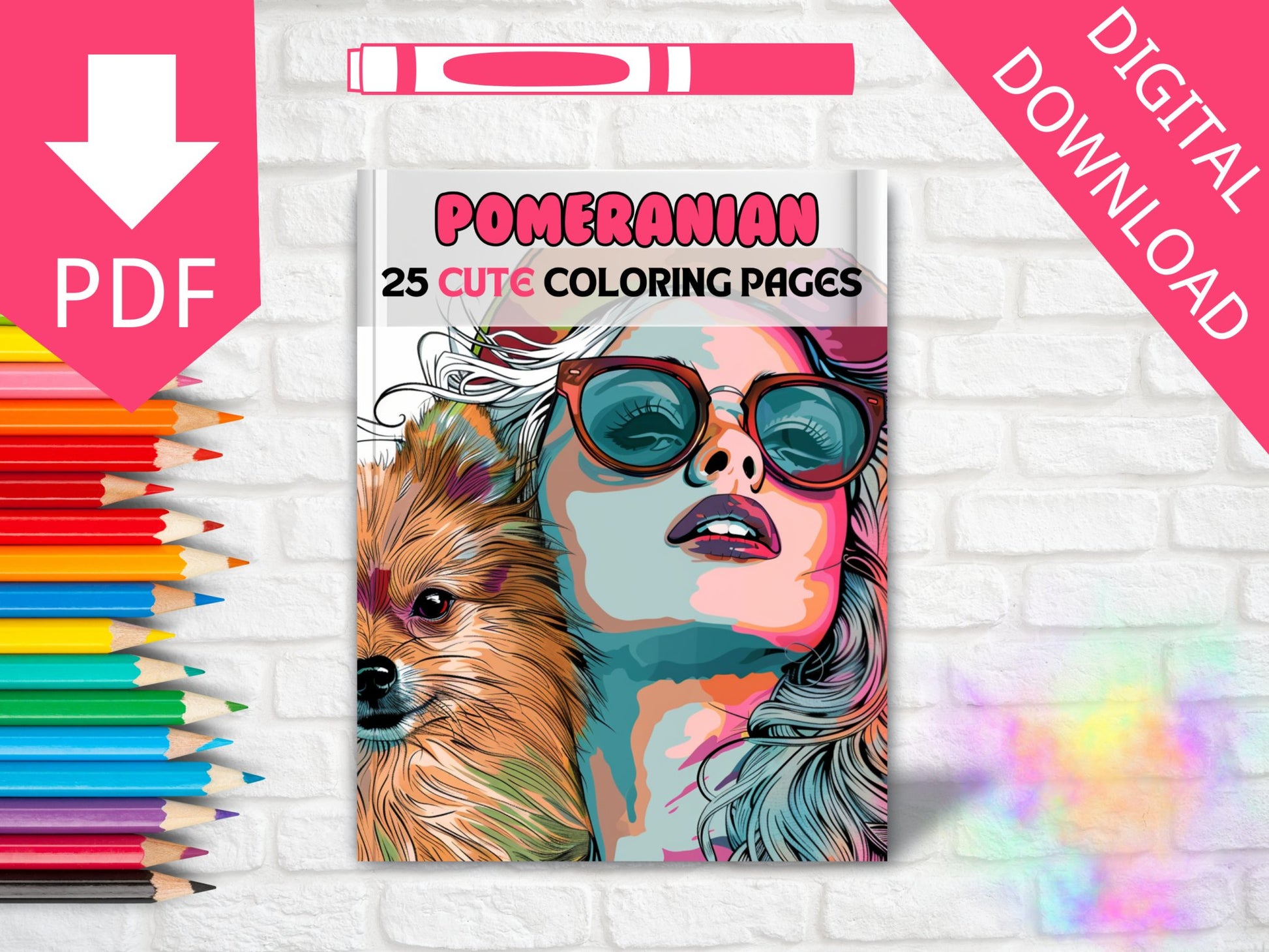 25 Cute Pomeranian Dogs Coloring Pages - My Coloring Zone