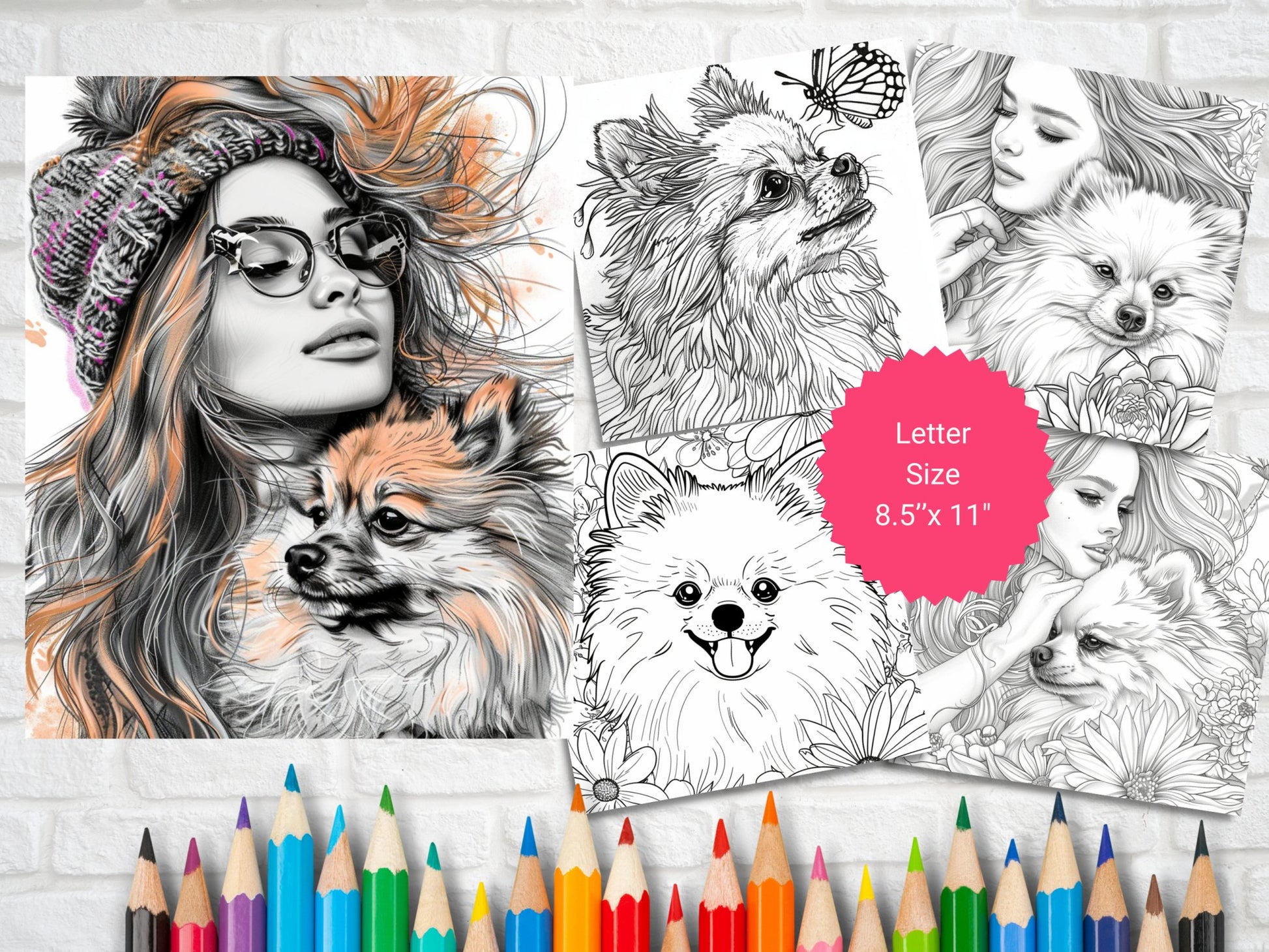 25 Cute Pomeranian Dogs Coloring Pages - My Coloring Zone