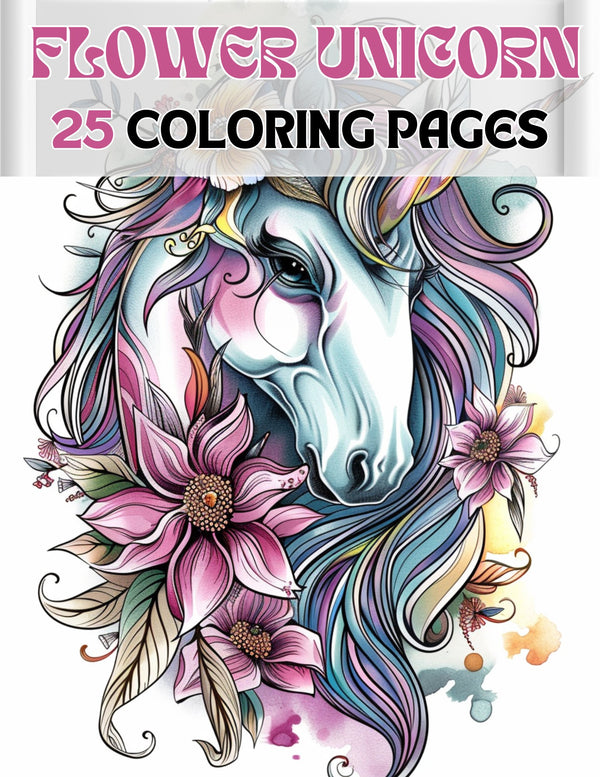25 Flower Unicorn Coloring Pages – My Coloring Zone