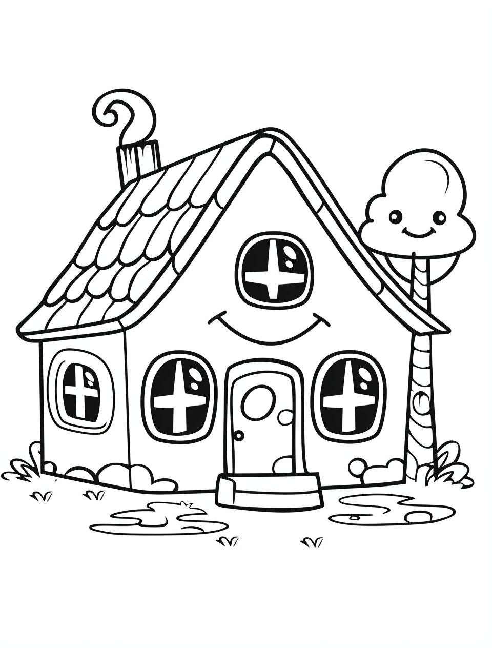 25 FREE House Coloring Sheets - My Coloring Zone