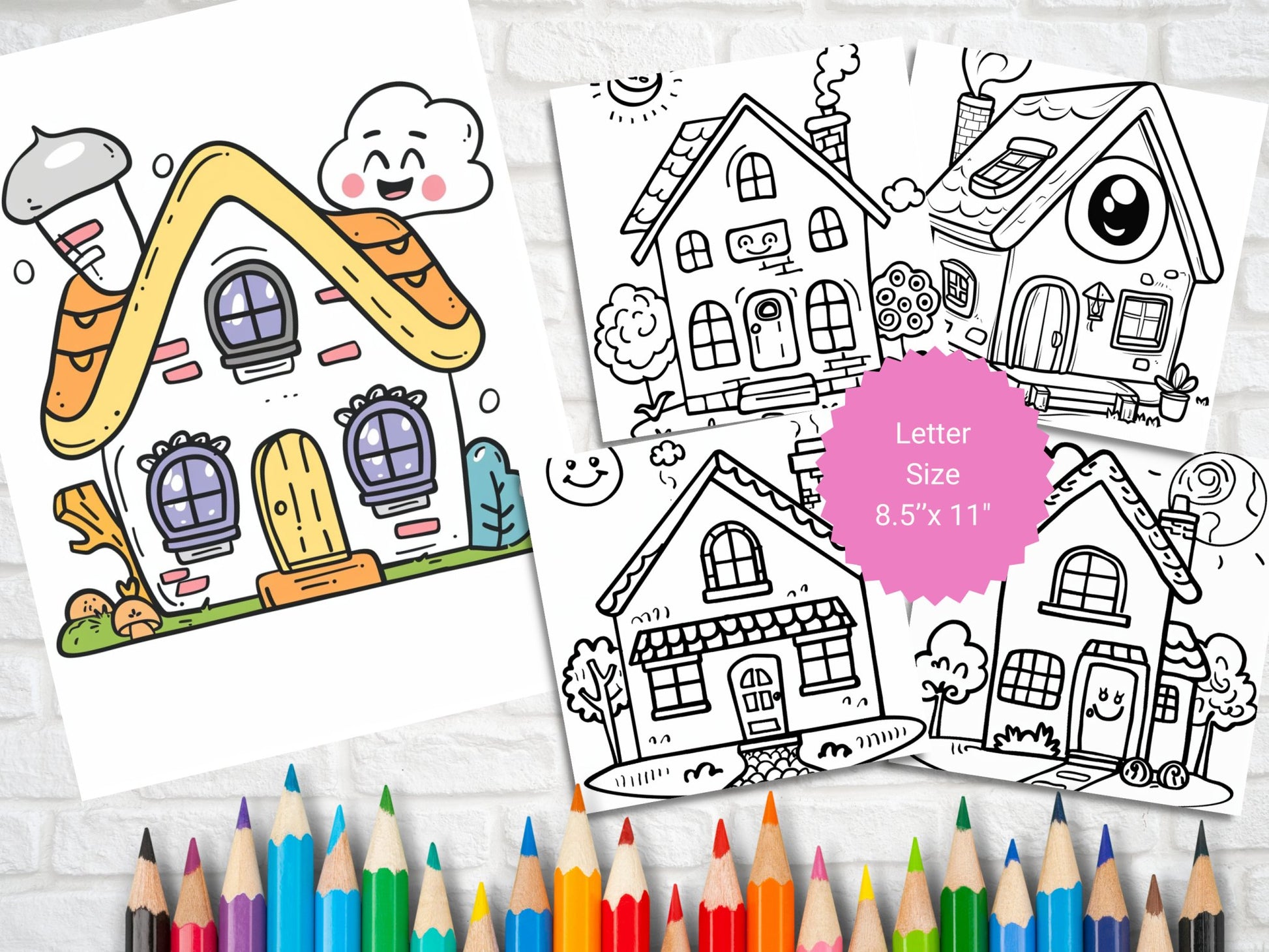 25 FREE House Coloring Sheets - My Coloring Zone