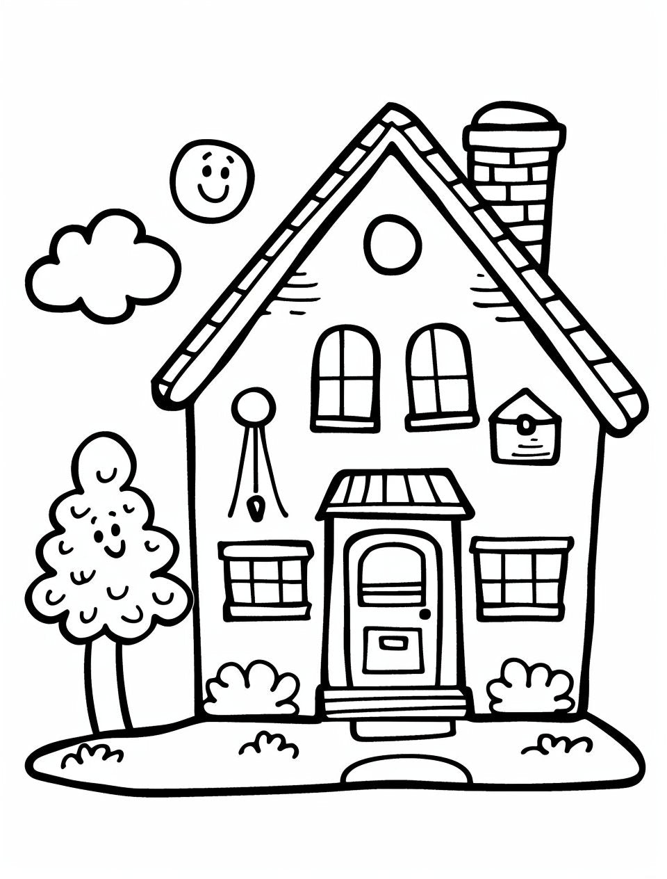 25 FREE House Coloring Sheets - My Coloring Zone