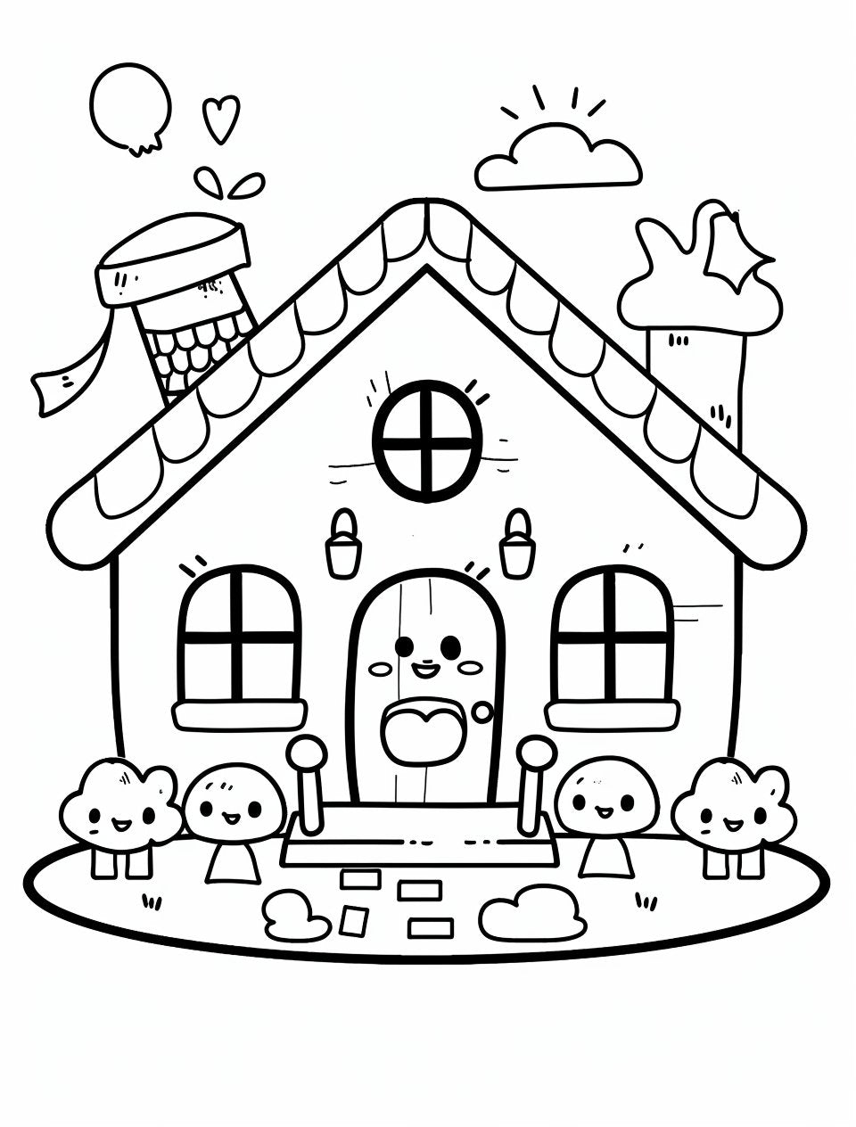 25 FREE House Coloring Sheets - My Coloring Zone