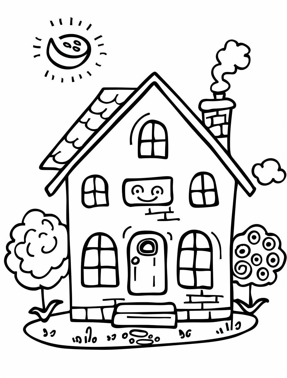 25 FREE House Coloring Sheets - My Coloring Zone