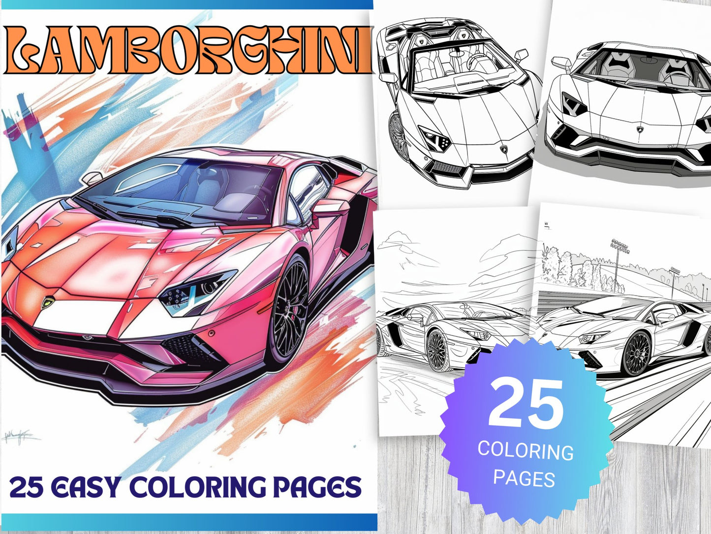 25 Free Lamborghini Coloring Sheets - My Coloring Zone