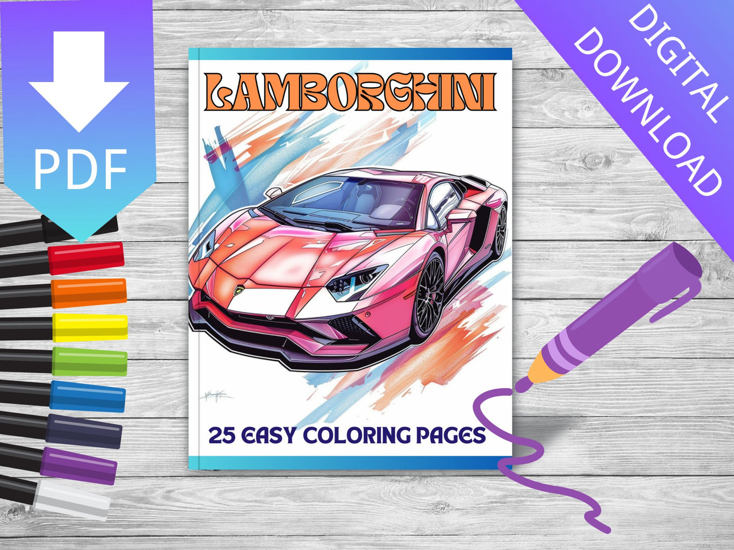 25 Free Lamborghini Coloring Sheets - My Coloring Zone