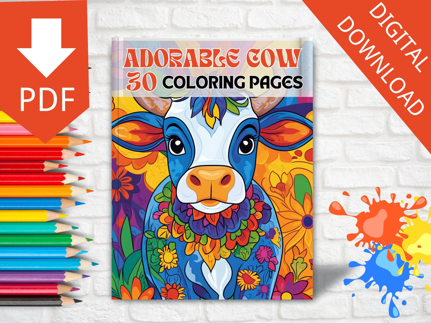 30 Adorable Cow Coloring Pages - My Coloring Zone