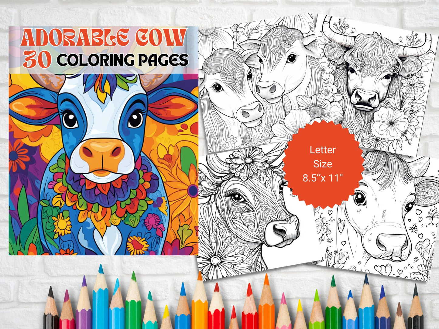 30 Adorable Cow Coloring Pages - My Coloring Zone