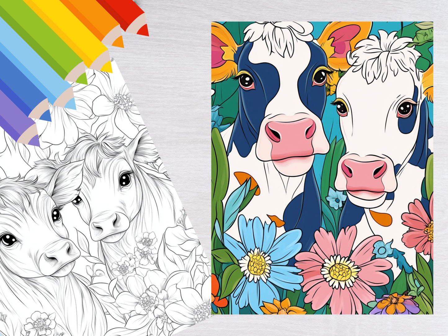 30 Adorable Cow Coloring Pages - My Coloring Zone