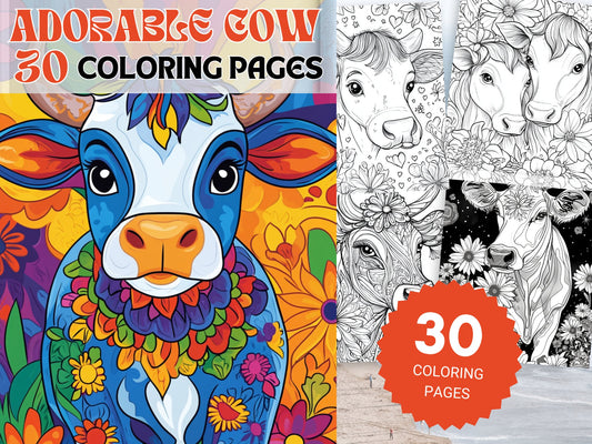 30 Adorable Cow Coloring Pages - My Coloring Zone