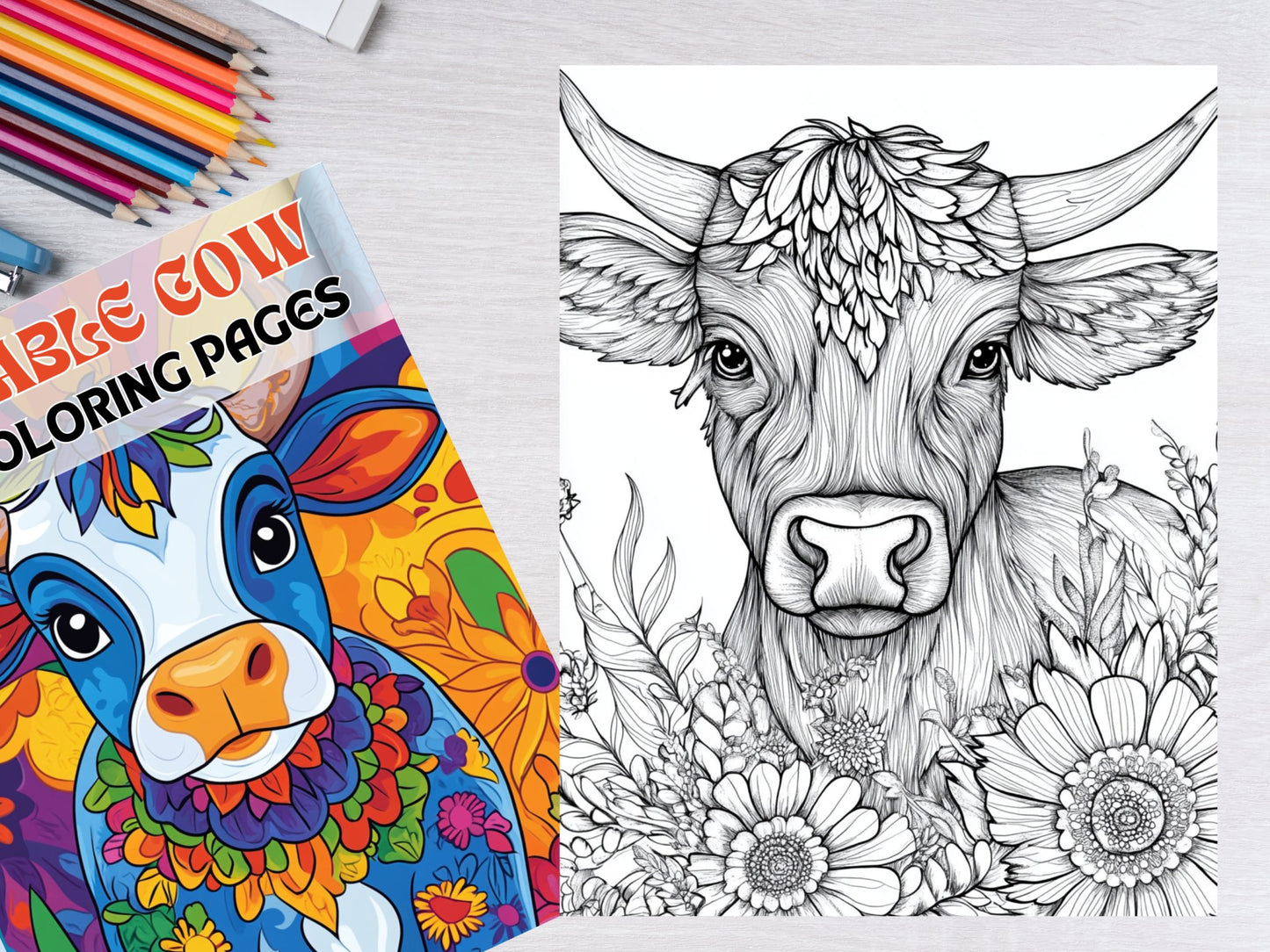 30 Adorable Cow Coloring Pages - My Coloring Zone