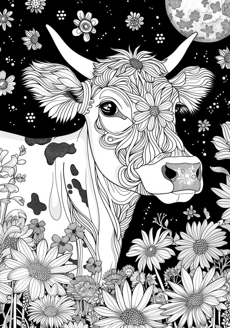 30 Adorable Cow Coloring Pages - My Coloring Zone