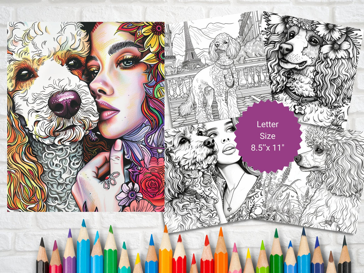 30 Cute Poodle Coloring Pages – My Coloring Zone