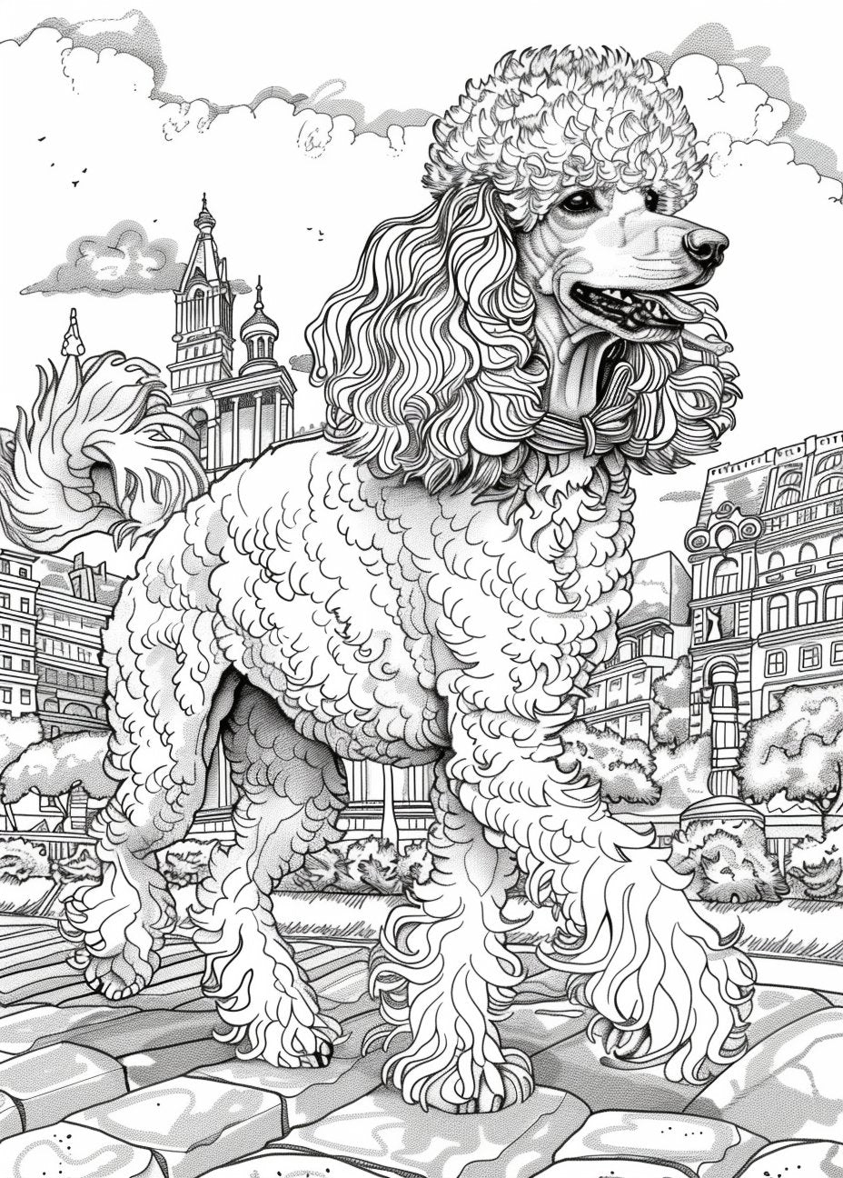 30 Cute Poodle Coloring Pages - My Coloring Zone