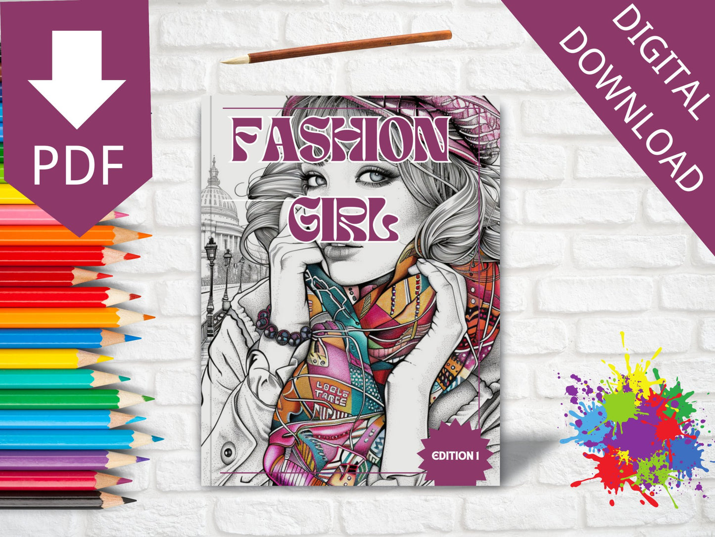 30 Girl Fashion Coloring Sheets - My Coloring Zone