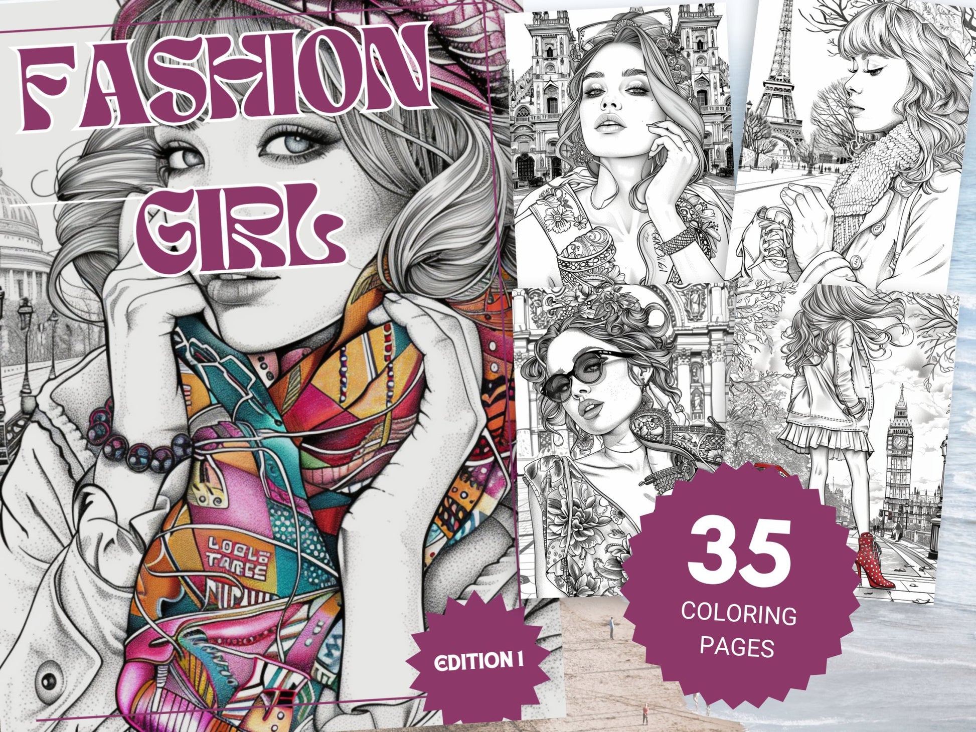 30 Girl Fashion Coloring Sheets - My Coloring Zone