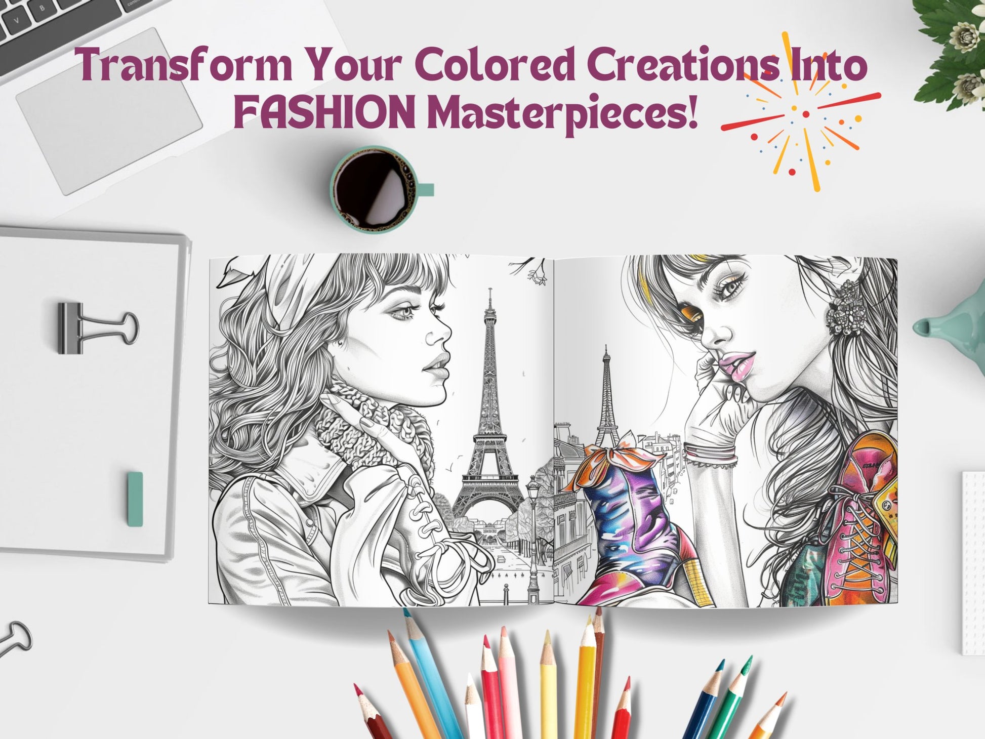 30 Girl Fashion Coloring Sheets - My Coloring Zone