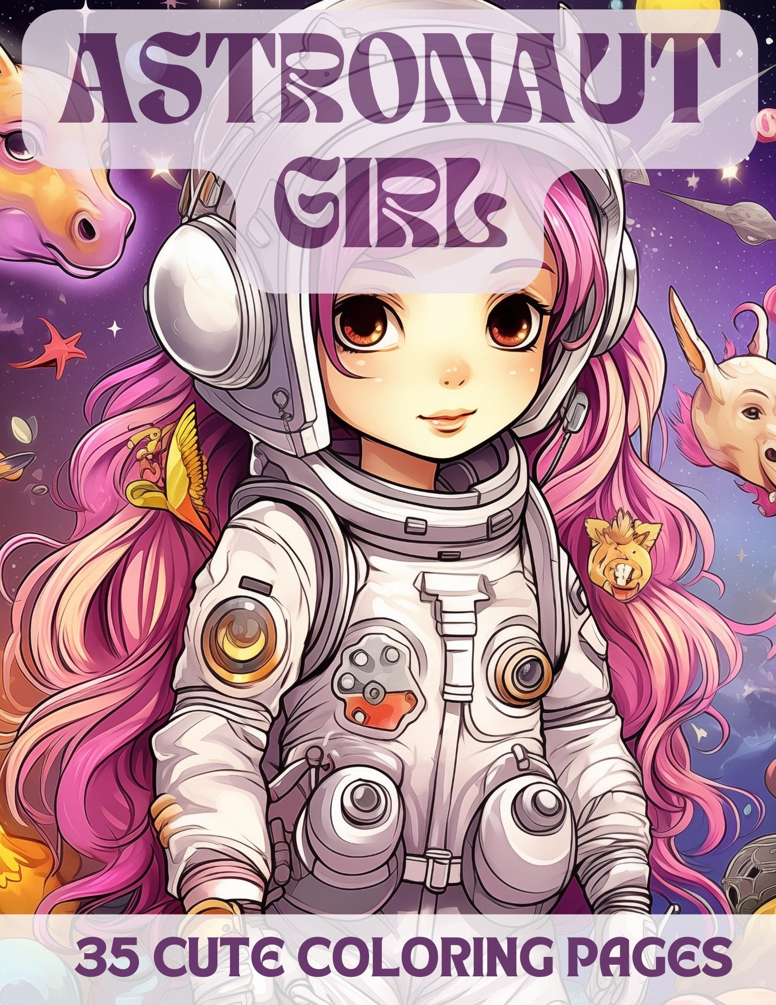 35 Cute Astronaut Girl Coloring Pages - My Coloring Zone