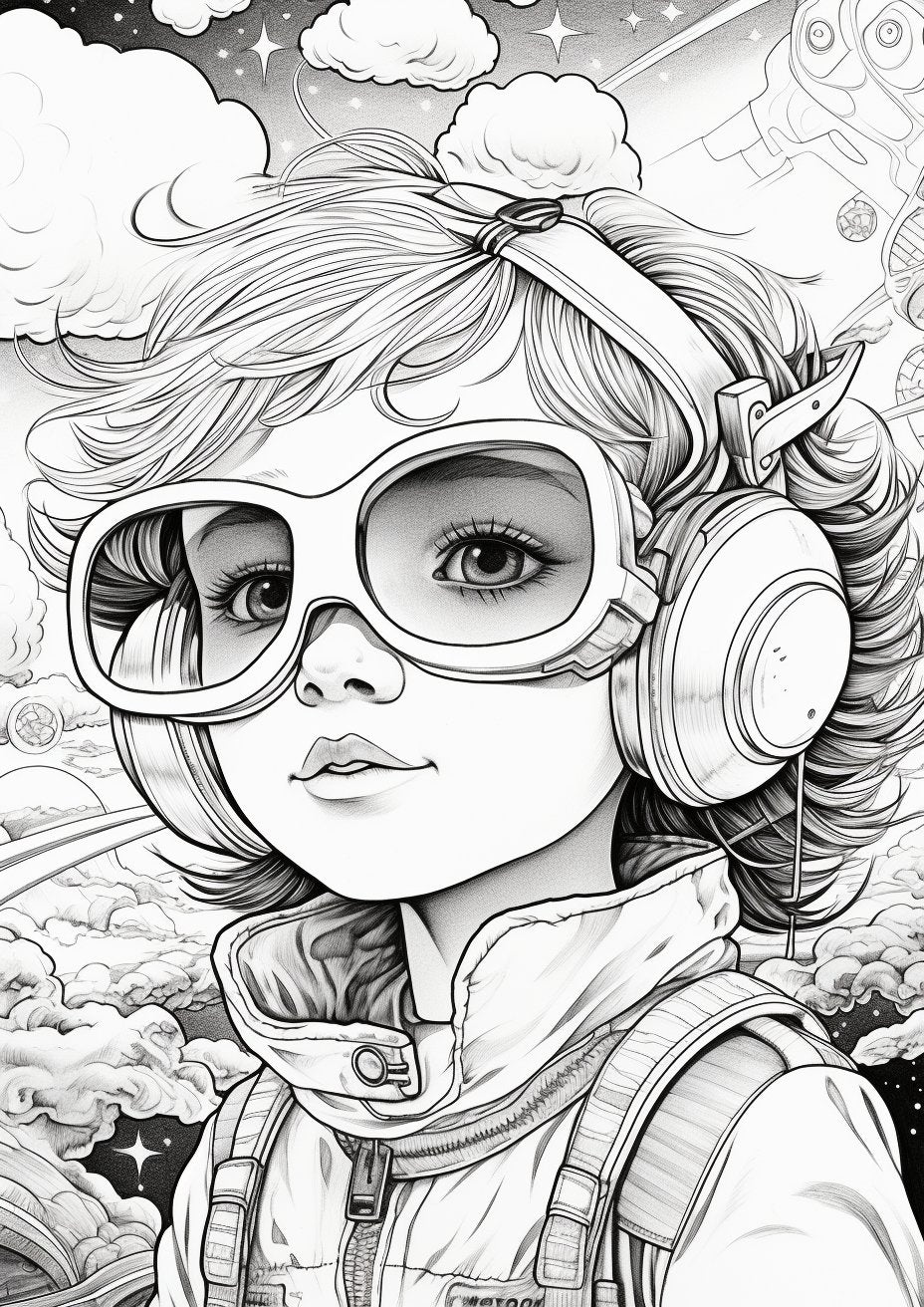 35 Cute Astronaut Girl Coloring Pages - My Coloring Zone