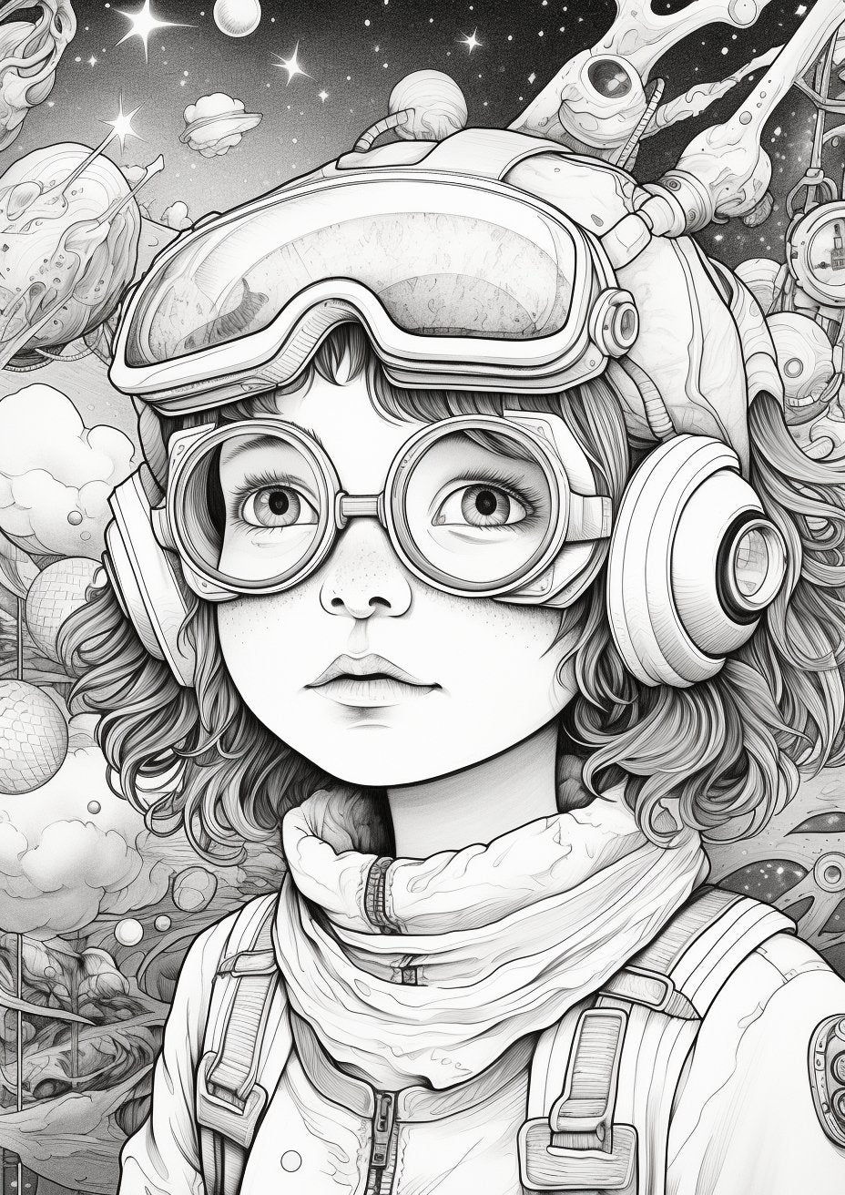 35 Cute Astronaut Girl Coloring Pages - My Coloring Zone