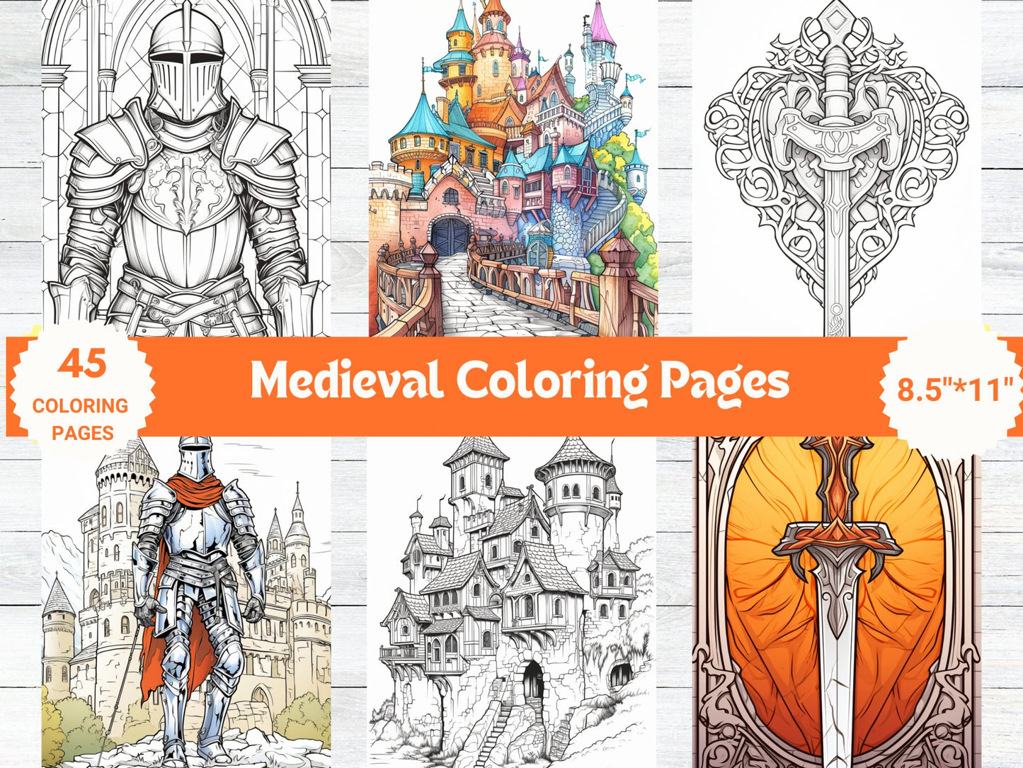 35 Unique Medieval Coloring Pages - My Coloring Zone