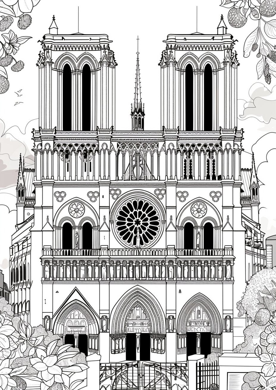 35 Unique Paris Coloring Pages - My Coloring Zone