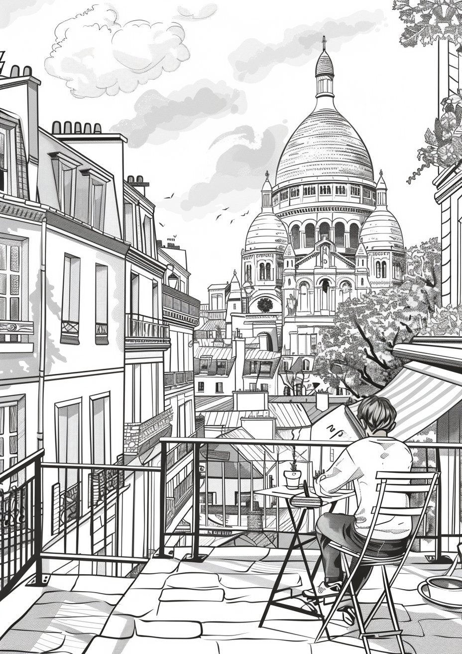 35 Unique Paris Coloring Pages - My Coloring Zone